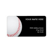 Baseball-Adresetiketten Etiket (Voorkant)