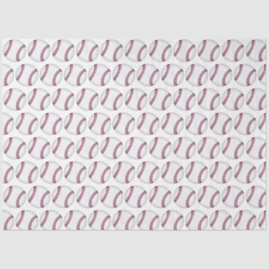 Baseball Afbeelding Tissuepapier (Voorkant)