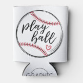 Baseball afspelen, persoonlijke naamnummers - GLS Blikjeskoeler (Voorkant)