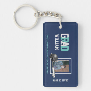 Baseball AFSTUDEREN FOTO Gift Personated Sleutelhanger