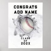 Baseball Afstuderen Poster (Voorkant)