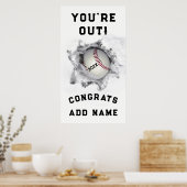 Baseball Afstuderen Poster (Keuken)