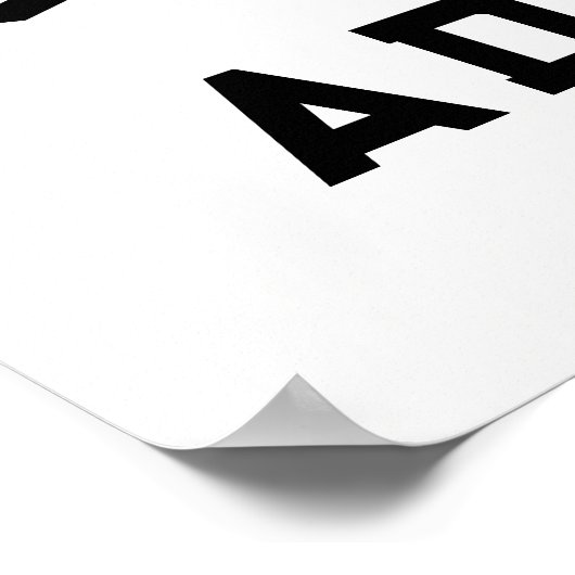 Baseball Afstuderen Poster (Hoek)