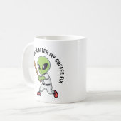 Baseball Alien Koffiemok (Voorkant links)