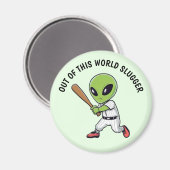 Baseball Alien Magneet (Voorkant / Achterkant)
