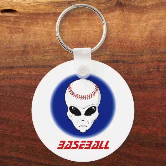 Baseball Alien Sleutelhanger (Voorkant)