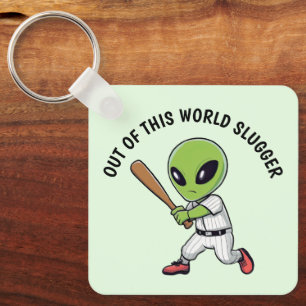 Baseball Alien Sleutelhanger