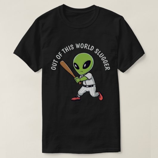 Baseball Alien T-shirt (Design voorkant)