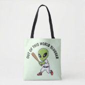 Baseball Alien Tote Bag (Voorkant)