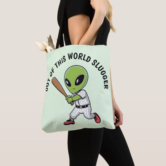 Baseball Alien Tote Bag (Dichtbij)