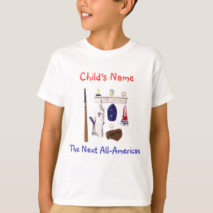 Baseball - All-American Child's T-Shirt Sjabloon