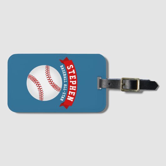 Baseball All-Star Bagagelabel (Voorkant (horizontaal))