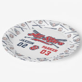  Baseball All Star Joint Verjaardag Papieren Bordje (Gekanteld)