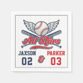 Baseball All Star Joint Verjaardag Servet (Voorkant)
