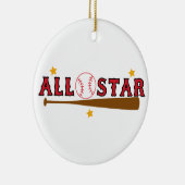 Baseball All Star Keramisch Ornament (Rechts)
