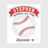 Baseball All-Star Name Sticker (Vel)