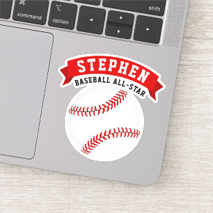 Baseball All-Star Name Sticker