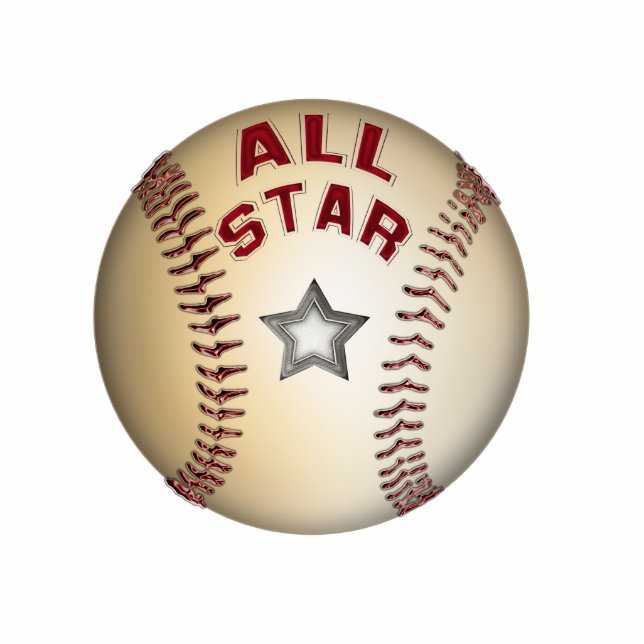 Baseball All Star Ornament Fotobeeldje Ornament (Voorkant)