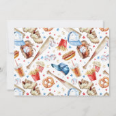 Baseball All-Star Photo verjaardagsfeest uitnodigi Kaart (Achterkant)