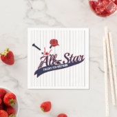 Baseball ALL-STAR-sport Aangepaste persoonlijke pa Servetten (Insitu)