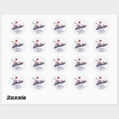 Baseball ALL-STAR Sporten Aangepaste Feest Favor Ronde Sticker (Vel)