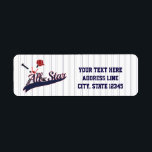 Baseball ALL-STAR Sports Invitation Labels<br><div class="desc">Baseball ALL-STAR Sportuitnodiginglabels. Overeenkomende objecten beschikbaar.</div>