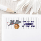 Baseball ALL-STAR Sports Invitation Labels (Insitu)