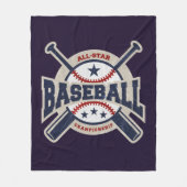 Baseball All Star Team Sport Sportsport Fleece Deken (Voorkant)