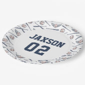  Baseball All Star Verjaardag Navy Papieren Bordje (Gekanteld)