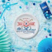 Baseball All-Star Verjaardag Party Papieren Borden Papieren Bordje (Feest)