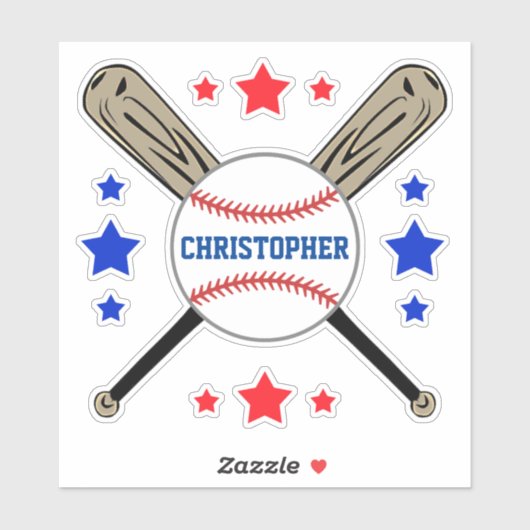 Baseball Allstar Vinyl Stickers (Vel)