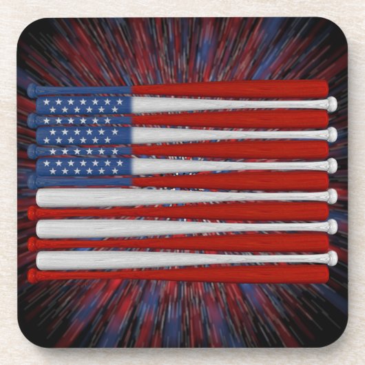 Baseball America (VS) Beverage Coaster Bier Onderzetter (Voorkant)