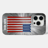 Baseball America (VS) Hoesje-Mate iPhone Case (Achterkant (horizontaal))