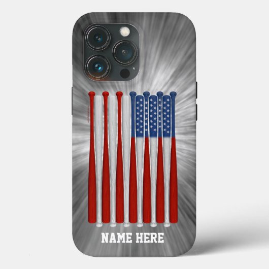 Baseball America (VS) Hoesje-Mate iPhone Case (Achterkant)