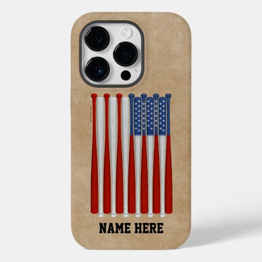 Baseball America (VS) Hoesje-Mate iPhone Case (Achterkant)