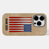 Baseball America (VS) Hoesje-Mate iPhone Case (Achterkant (horizontaal))