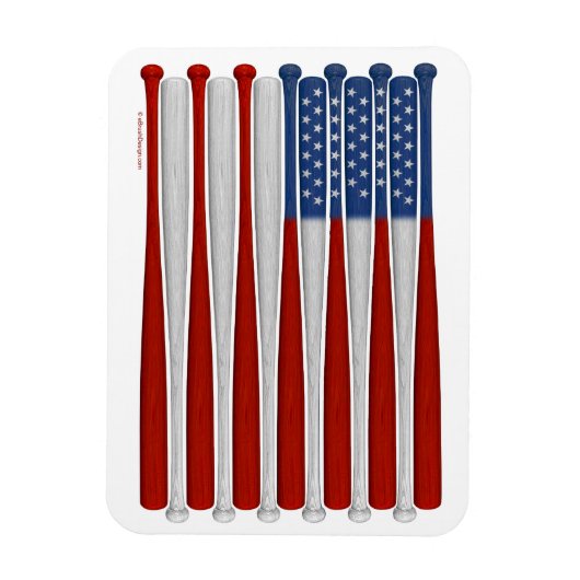 Baseball America (VS) Magnet Magneet (Verticaal)