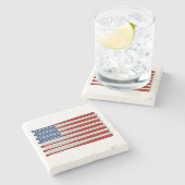 Baseball America (VS) Stone Onderzetter (Zijkant)