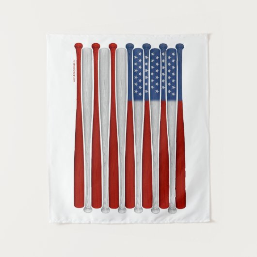 Baseball America (VS) Tapestry Wandkleed (Voorkant)