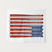 Baseball America (VS) Tapestry Wandkleed (Voorkant (horizontaal))
