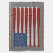 Baseball America (VS) Throw Blanket Deken (Voorkant Verticaal)