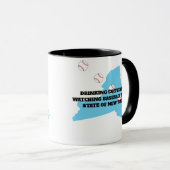 Baseball and Coffee in New York  Mok (Voorkant rechts)