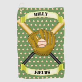 Baseball and Glove Sport Towel Golfhanddoek