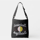 Baseball and Softball Mom Crossbody Tas (Voorkant)