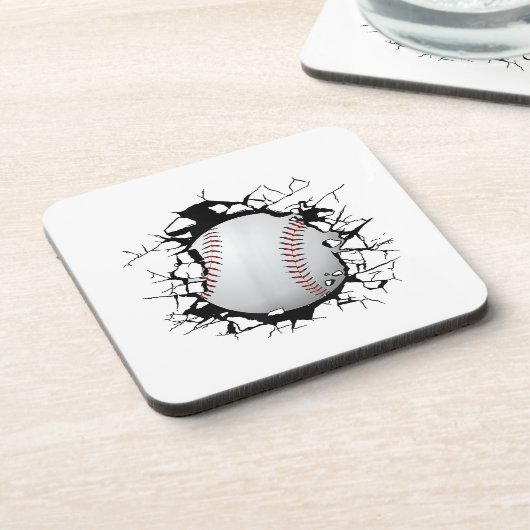 Baseball Apparel - Baseball Bier Onderzetter (Linkerzijde)