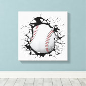 Baseball Apparel - Baseball Canvas Afdruk (Insitu (Houten vloer))