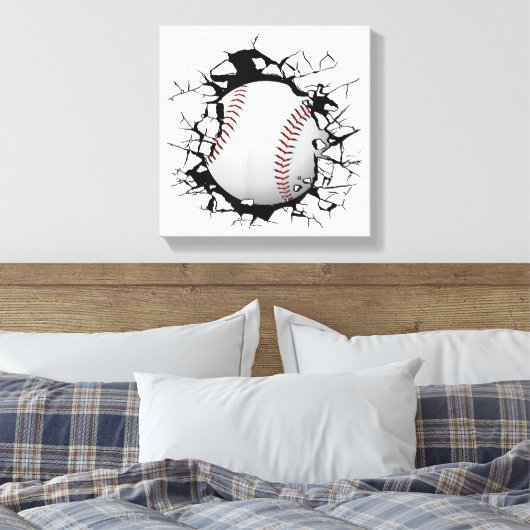 Baseball Apparel - Baseball Canvas Afdruk (Insitu (Slaapkamer))
