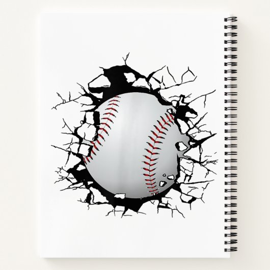 Baseball Apparel - Baseball Notitieboek (Achterkant)