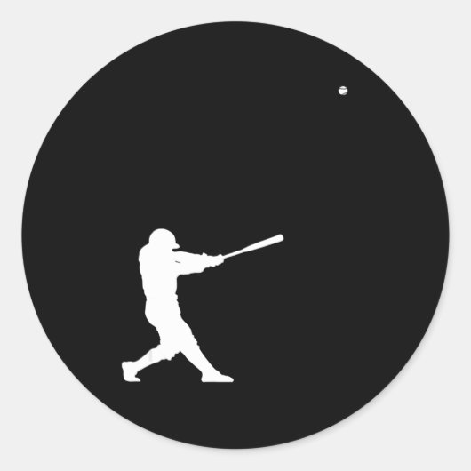 Baseball Apparel - Baseball Ronde Sticker (Voorkant)