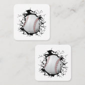 Baseball Apparel - Baseball Vierkante Visitekaartje (Voorkant / Achterkant)